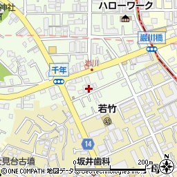 神奈川県川崎市高津区千年618周辺の地図