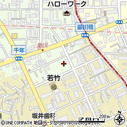 神奈川県川崎市高津区千年593周辺の地図