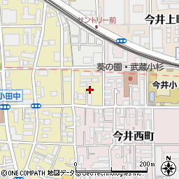 神奈川県川崎市中原区下小田中2丁目24-33周辺の地図