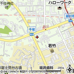 神奈川県川崎市高津区千年626周辺の地図