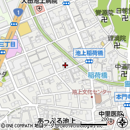 東京都大田区池上3丁目10-10周辺の地図