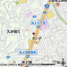 ジャノメミシン　池上支店周辺の地図