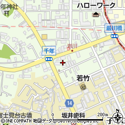 神奈川県川崎市高津区千年621周辺の地図