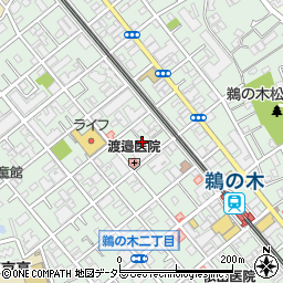 東京都大田区鵜の木3丁目14周辺の地図