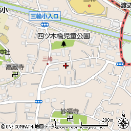 東京都町田市三輪町466周辺の地図