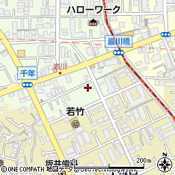 神奈川県川崎市高津区千年593-11周辺の地図