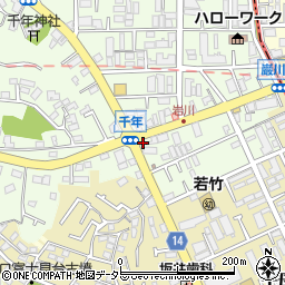 神奈川県川崎市高津区千年627-1周辺の地図