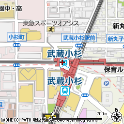 本場さぬきうどん 親父の製麺所 武蔵小杉店周辺の地図
