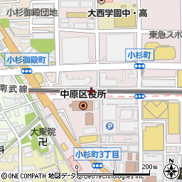 銀座メガネ武蔵小杉店周辺の地図