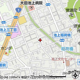 東京都大田区池上3丁目10-15周辺の地図