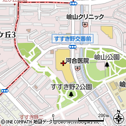横浜銀行すすき野とうきゅう ＡＴＭ周辺の地図