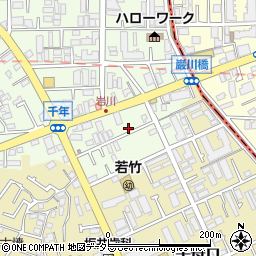 神奈川県川崎市高津区千年613周辺の地図