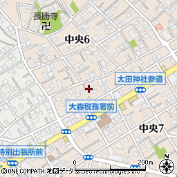 東京都大田区中央6丁目24-1周辺の地図