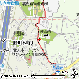 神奈川県川崎市高津区千年351周辺の地図