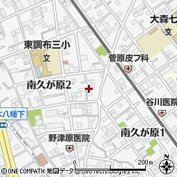 東京都大田区南久が原周辺の地図