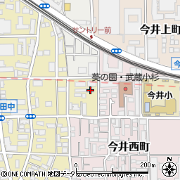 神奈川県川崎市中原区下小田中2丁目24-20周辺の地図