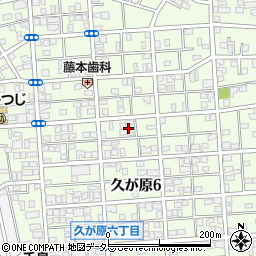 東京都大田区久が原6丁目4周辺の地図