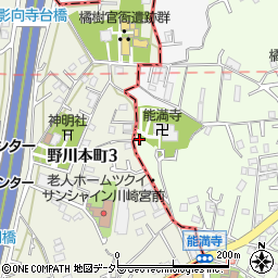 神奈川県川崎市高津区千年351-10周辺の地図