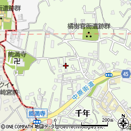 神奈川県川崎市高津区千年320-46周辺の地図