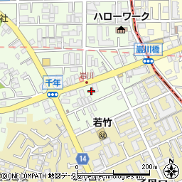 神奈川県川崎市高津区千年611周辺の地図