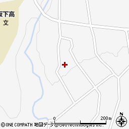 岐阜県中津川市坂下1708周辺の地図