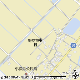 千葉県山武市小松周辺の地図