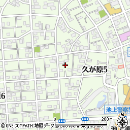 東京都大田区久が原5丁目20周辺の地図