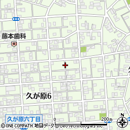 東京都大田区久が原6丁目1周辺の地図