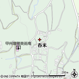 山梨県南巨摩郡富士川町舂米640周辺の地図