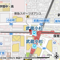 なるとキッチン 武蔵小杉北口店周辺の地図