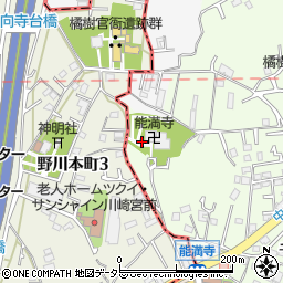 神奈川県川崎市高津区千年354周辺の地図
