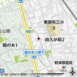 東京都大田区南久が原2丁目19-7周辺の地図