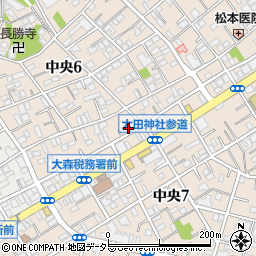 東京都大田区中央6丁目24-13周辺の地図