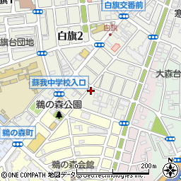 白旗アパート周辺の地図