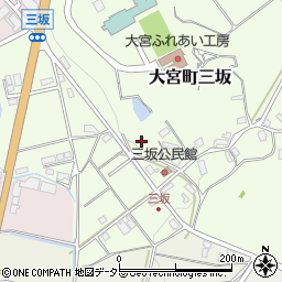 京都府京丹後市大宮町三坂周辺の地図