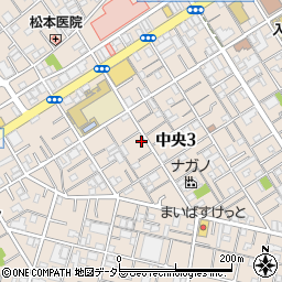 東京都大田区中央3丁目7-7周辺の地図