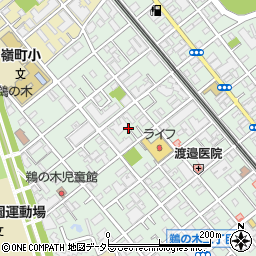 東京都大田区鵜の木3丁目23周辺の地図