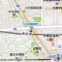 ガリバー武蔵小杉店周辺の地図