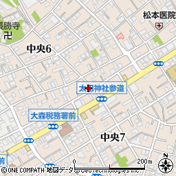東京都大田区中央6丁目24-11周辺の地図