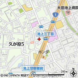 東京都大田区久が原5丁目16周辺の地図