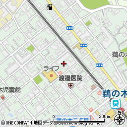 東京都大田区鵜の木3丁目15周辺の地図