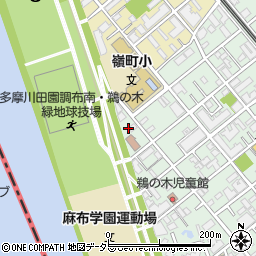 東京都大田区鵜の木3丁目32周辺の地図