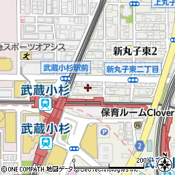吉野家 武蔵小杉店周辺の地図