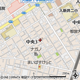 東京都大田区中央3丁目9-10周辺の地図