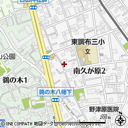 東京都大田区南久が原2丁目18-16周辺の地図