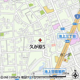 東京都大田区久が原5丁目周辺の地図