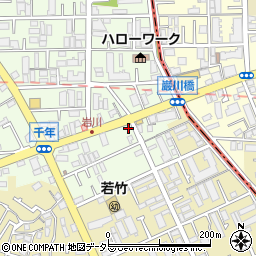 神奈川県川崎市高津区千年606周辺の地図