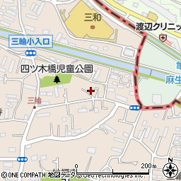 東京都町田市三輪町413周辺の地図