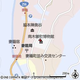 長野県南木曽町（木曽郡）中町周辺の地図