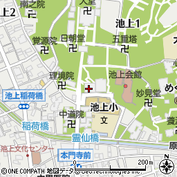 日蓮宗宗務院周辺の地図